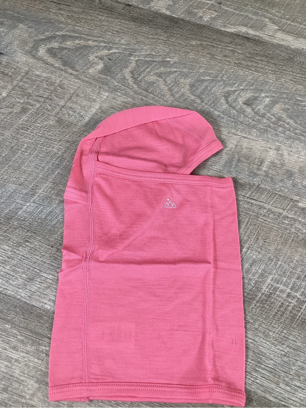 Morrison Outdoors Merino Wool Balaclava Hood Pink Cover with Ponytail Hole S